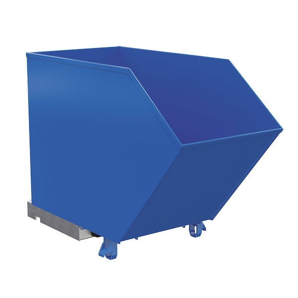 LOW PROFILE HOPPER HD .75 CUBIC YARD-BLUE